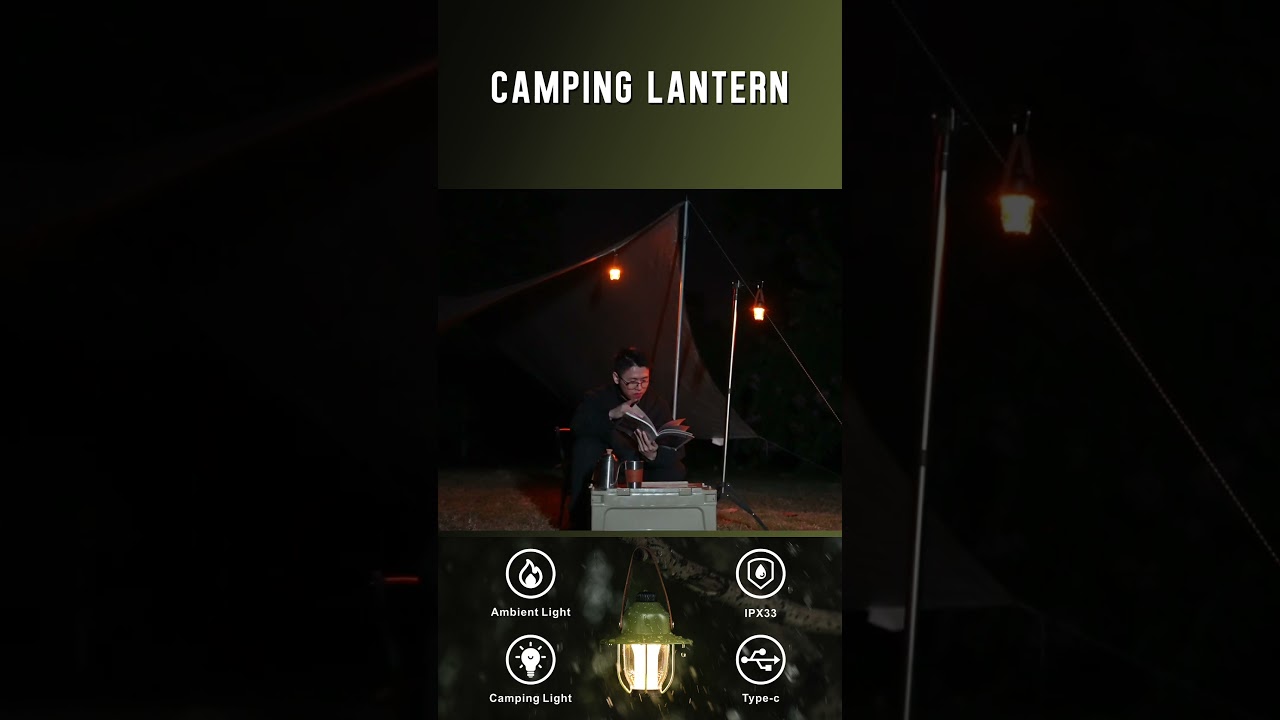 portable camping lantern and camping light for outdoor