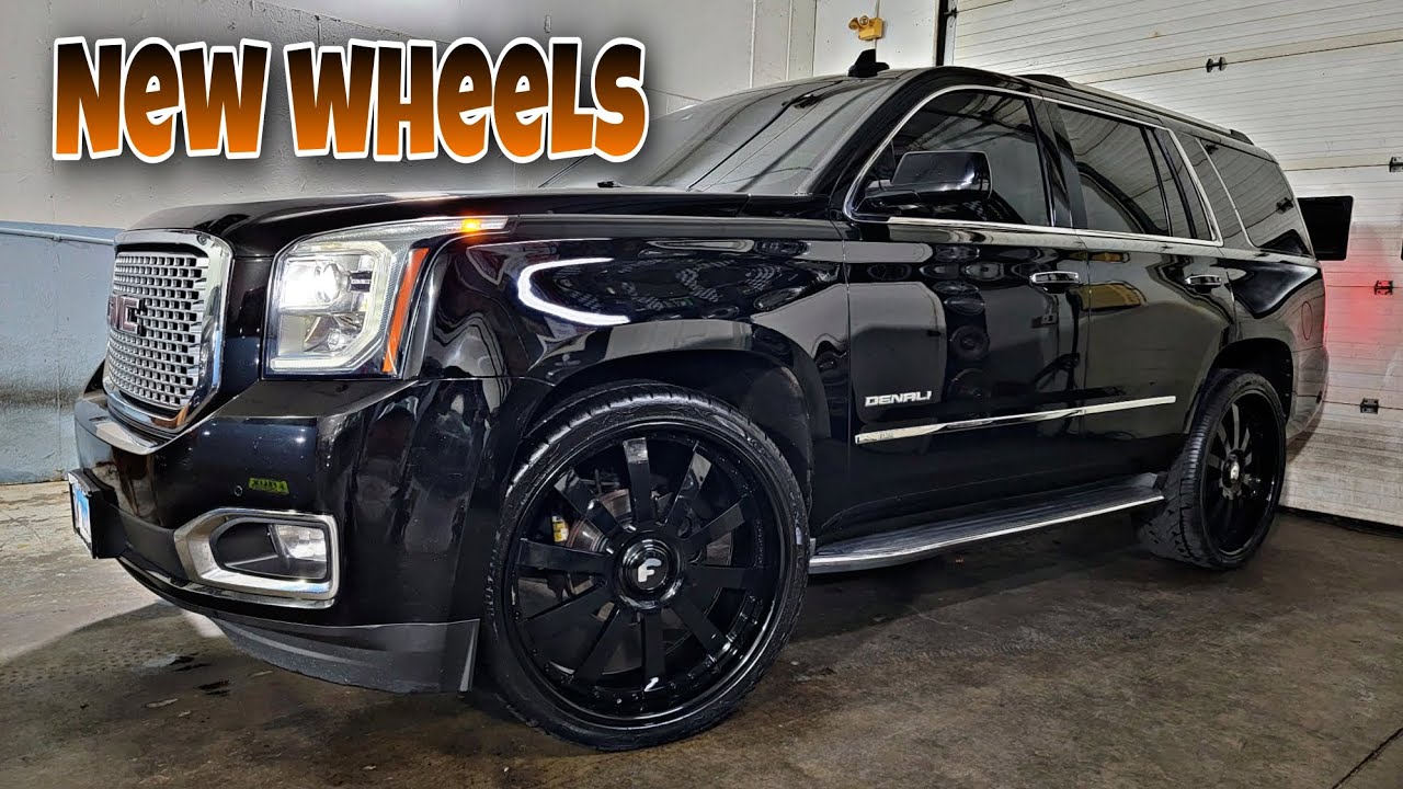 Совершенно новая большая кепка Forgiatos на моем Yukon Denali