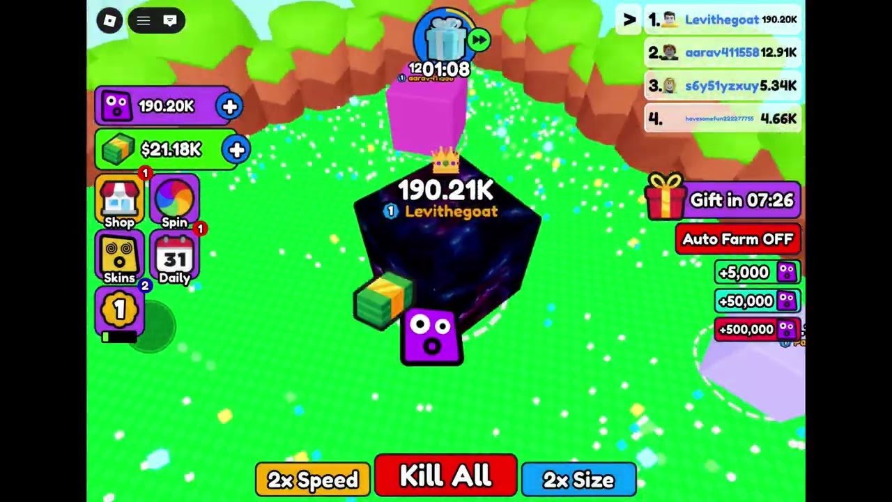 I got the 500K in eat the blocks
