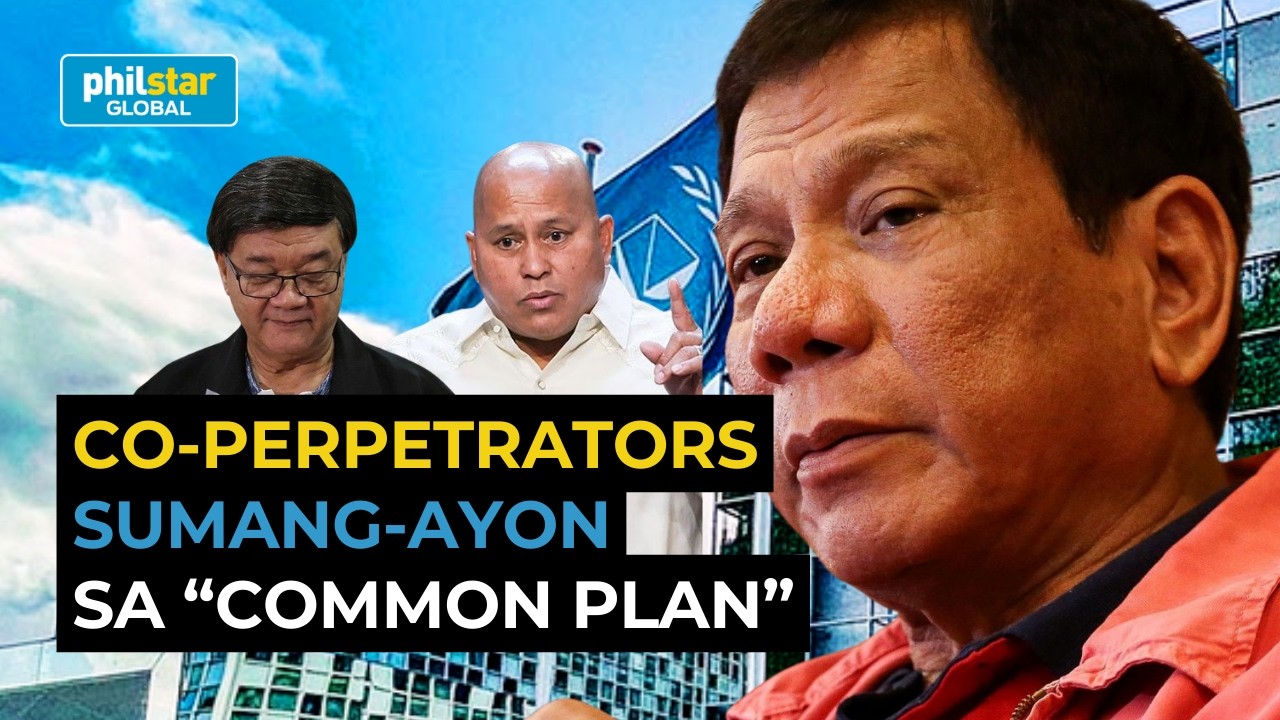 Duterte sa ICC: Bato dela Rosa, dating SOJ, sumang-ayon sa 'common plan' ni Duterte