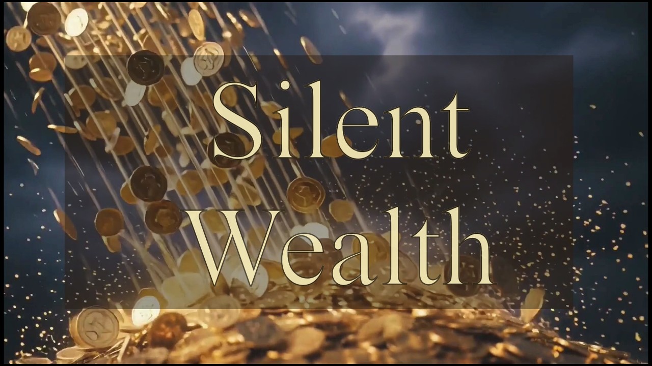 Silent Gold Rain Abundance | Luxury Visual Meditation Background  - 7 hours No Ads
