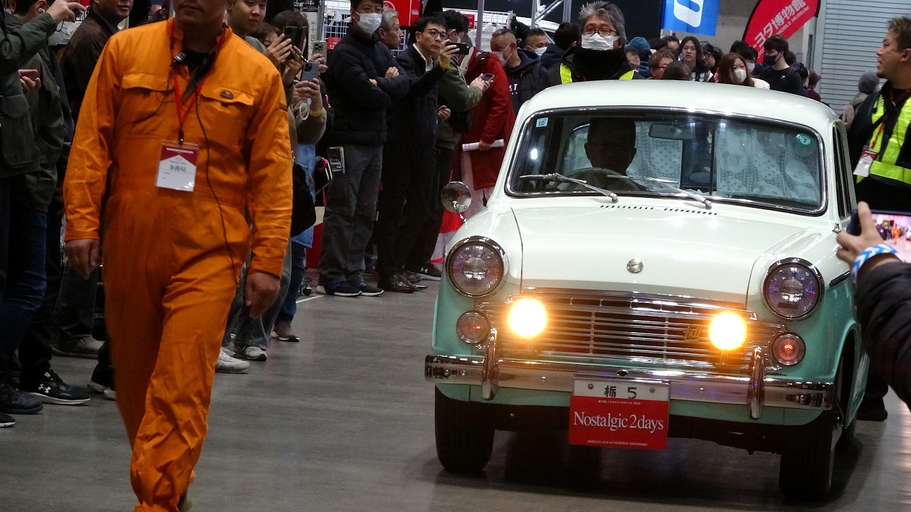 初代ブルーバード DATSUN 日産 選ばれし10台走行入場 ノスタルジック2デイズ2026 Nostalgic 2days パシフィコ横浜
