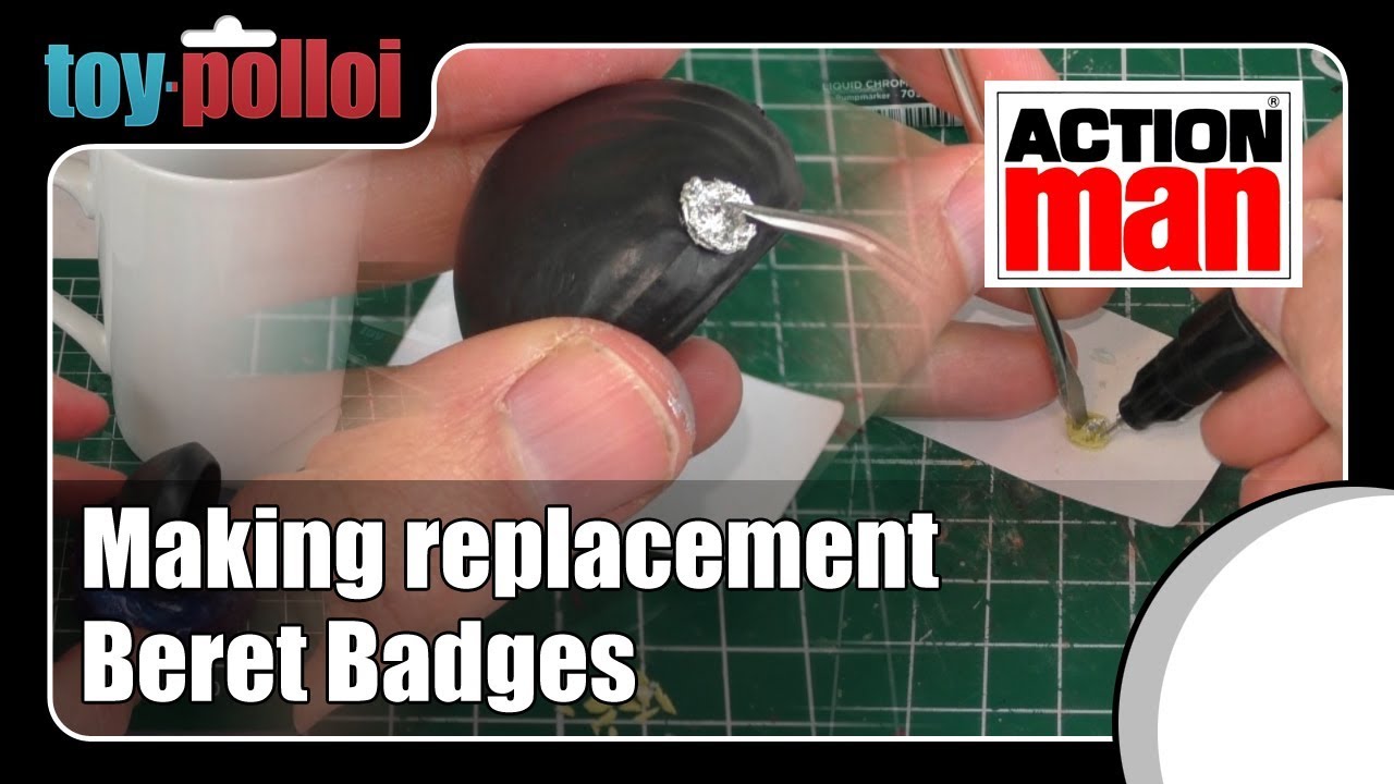 Action Man - Making replacement Vintage Beret Badges - Toy Polloi