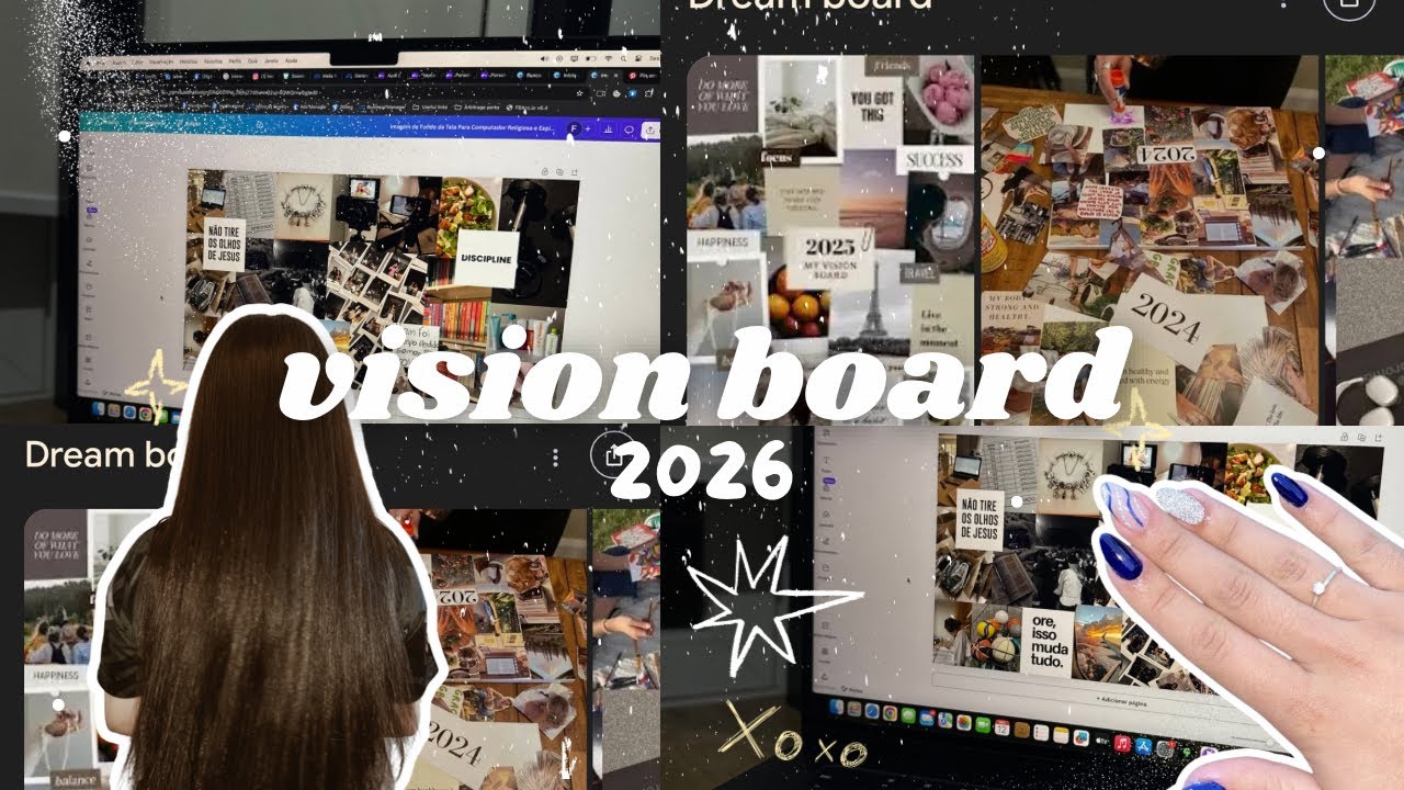 Vision Board 2026 ✨ Planos, sonhos e aquilo que Deus tem pra minha vida