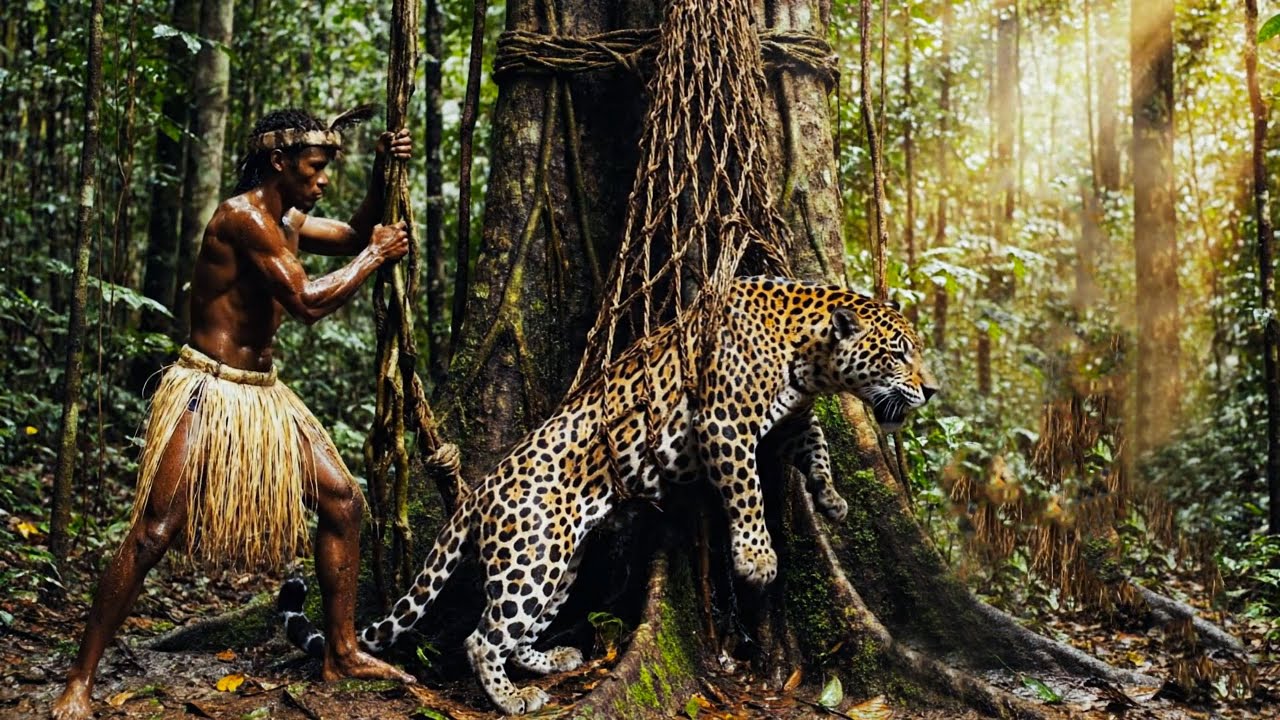 &ldquo;Jaguar vs Korowai Tribe  Amazon Survival Story&rdquo;