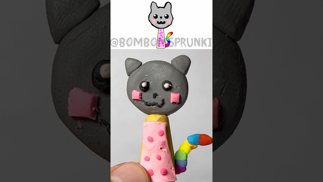 Making Sprunki Oc Nyan Cat #sprunki #clay #incredibox #incrediboxsprunki #nyancat @bombomsprunki