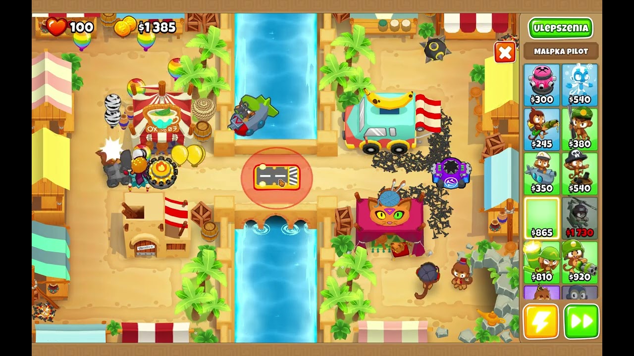 BloonsTD6 Mapa BAZAR [TRUDNY] 75 RUND