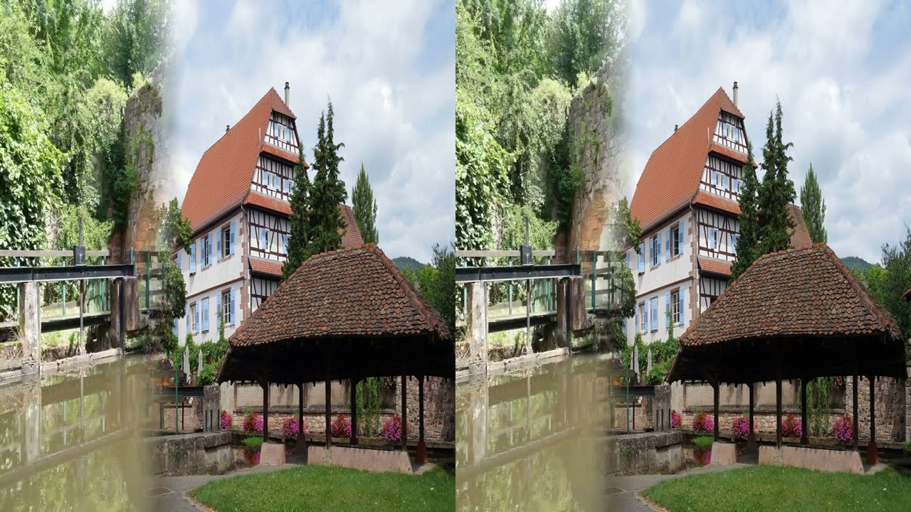 3D 4K slide show Wissembourg - Xview - no background music - Stereofoto Diaschau neu bearbeitet