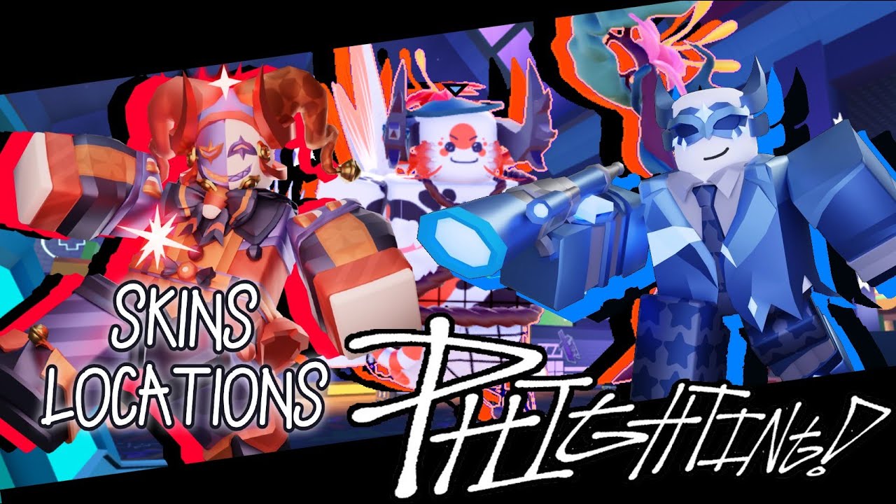 PHIGHTING PHRENZY Jesterspace, Stargazer, Vine Splash Skin Locations