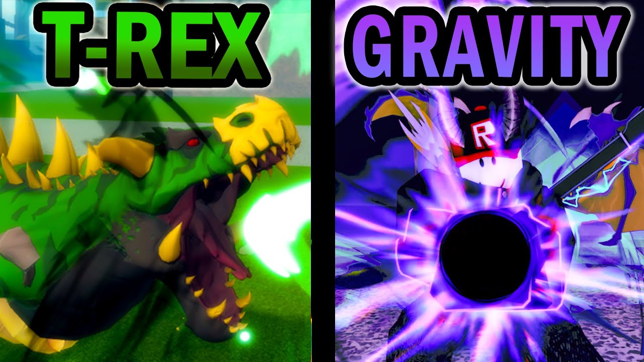T-Rex VS Gravity REWORK | PVP and Comparison | Blox Fruits