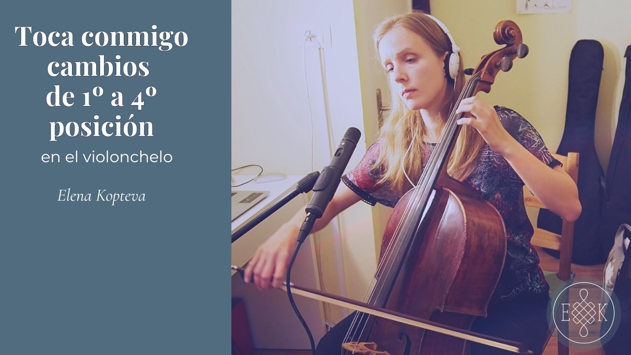 Cambios de posición en el cello | Play along conmigo 🎻