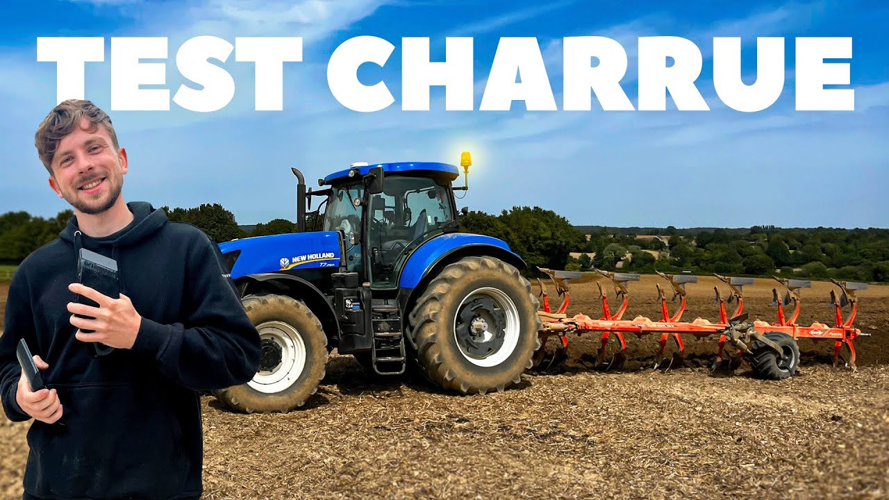 Je TEST ENFIN notre CHARRUE KUHN remise &agrave; NEUF ! R&eacute;glages et astuces