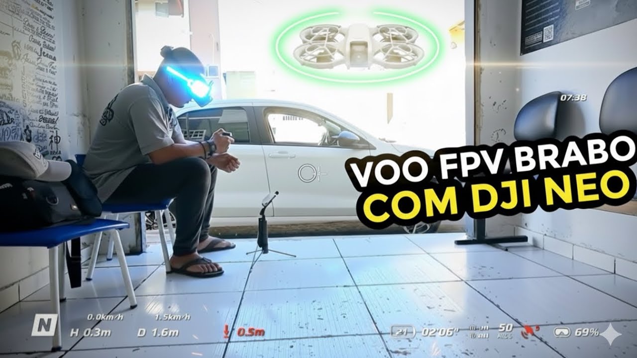 DESSA VEZ BATI O DRONE NO VARAL , DJI NEO 🧺💥