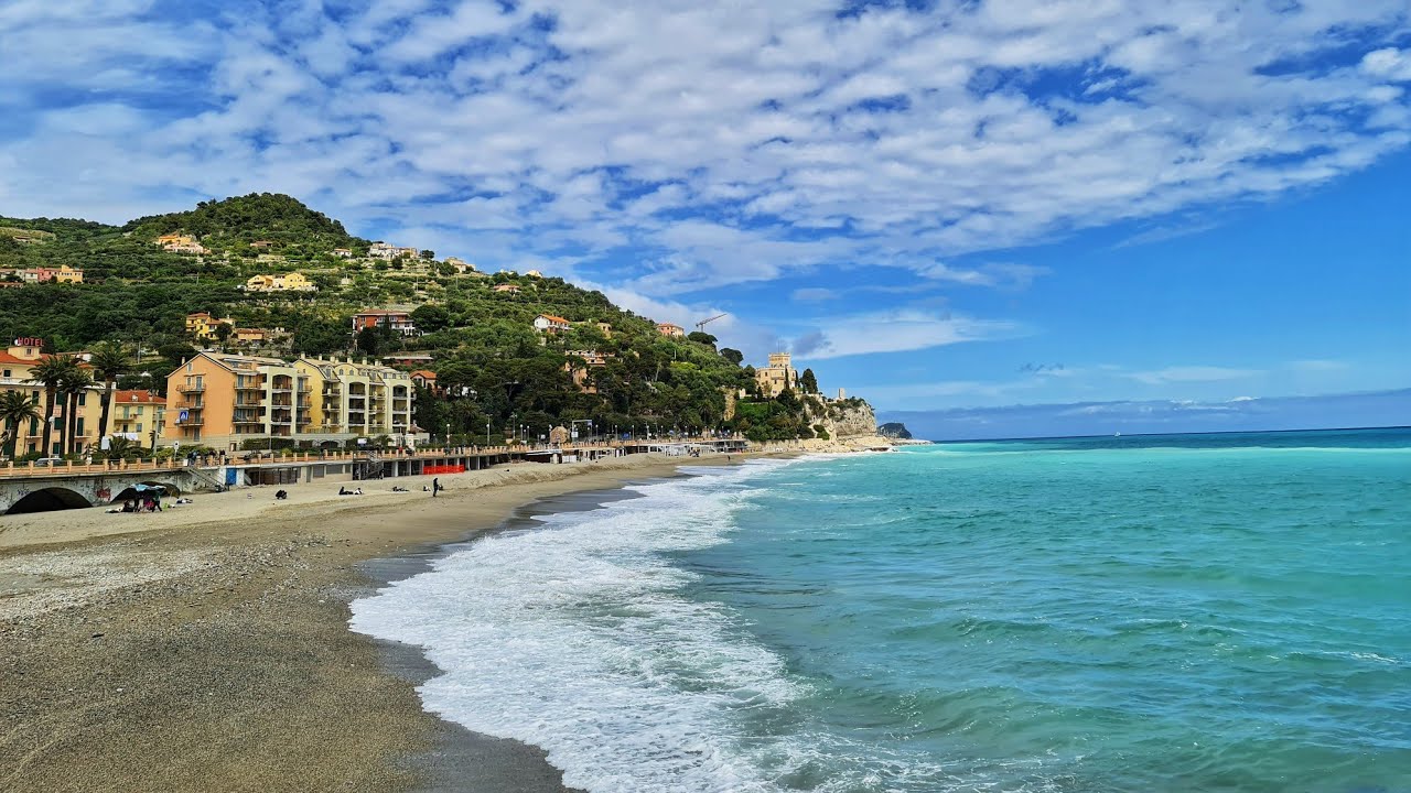 Italy - Finale Ligure,Liguria -  Beautiful Sea  (4K Video)