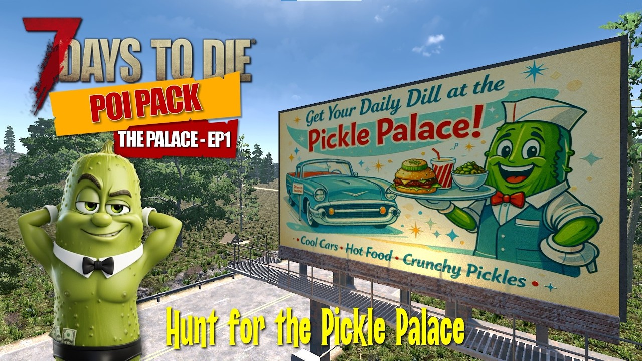 🚨LIVE: 7 Days to Die: Fluffys POI pack- EP1⭐Search for the PICKLE PALACE⭐🚨