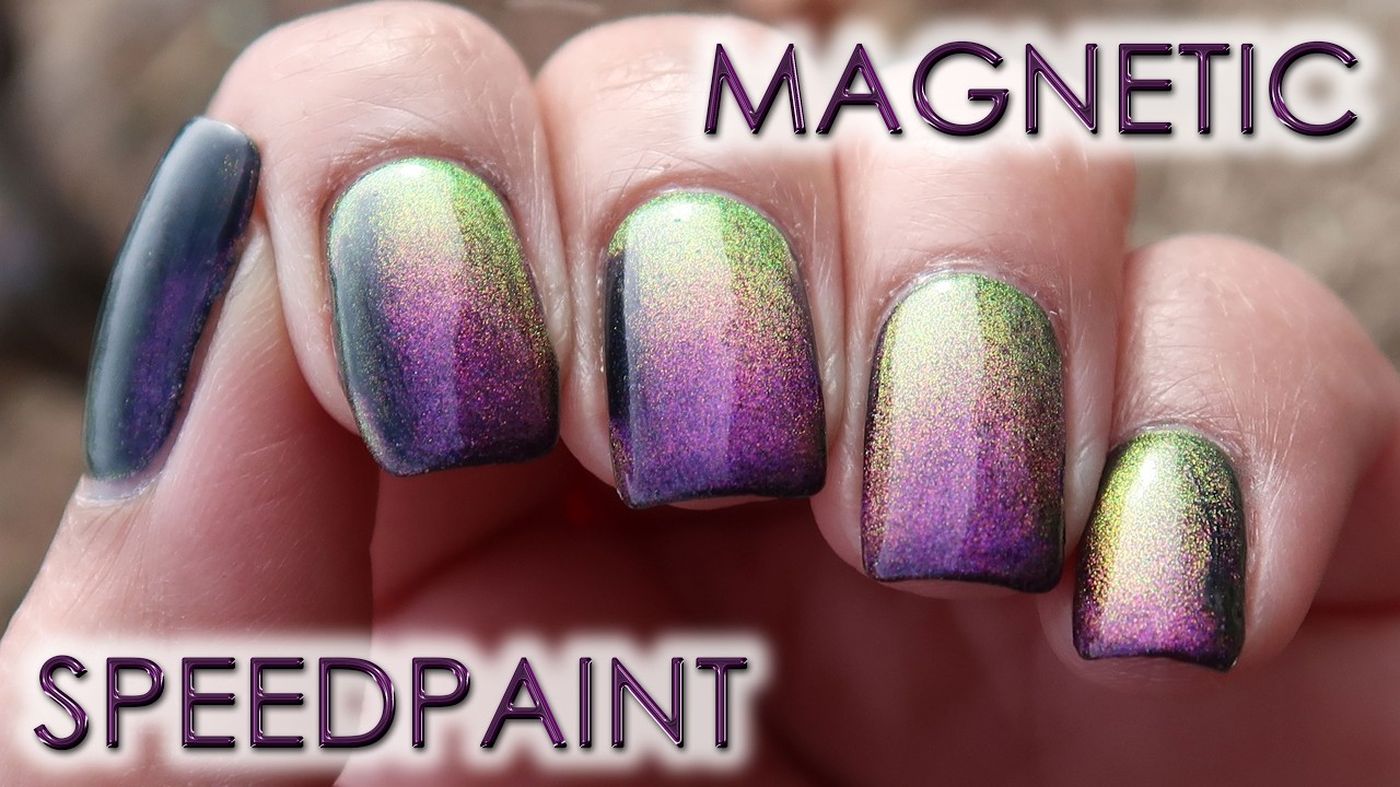 Velvet Magnetic Manicure | Speedpaint & Polish in Motion | MSLP