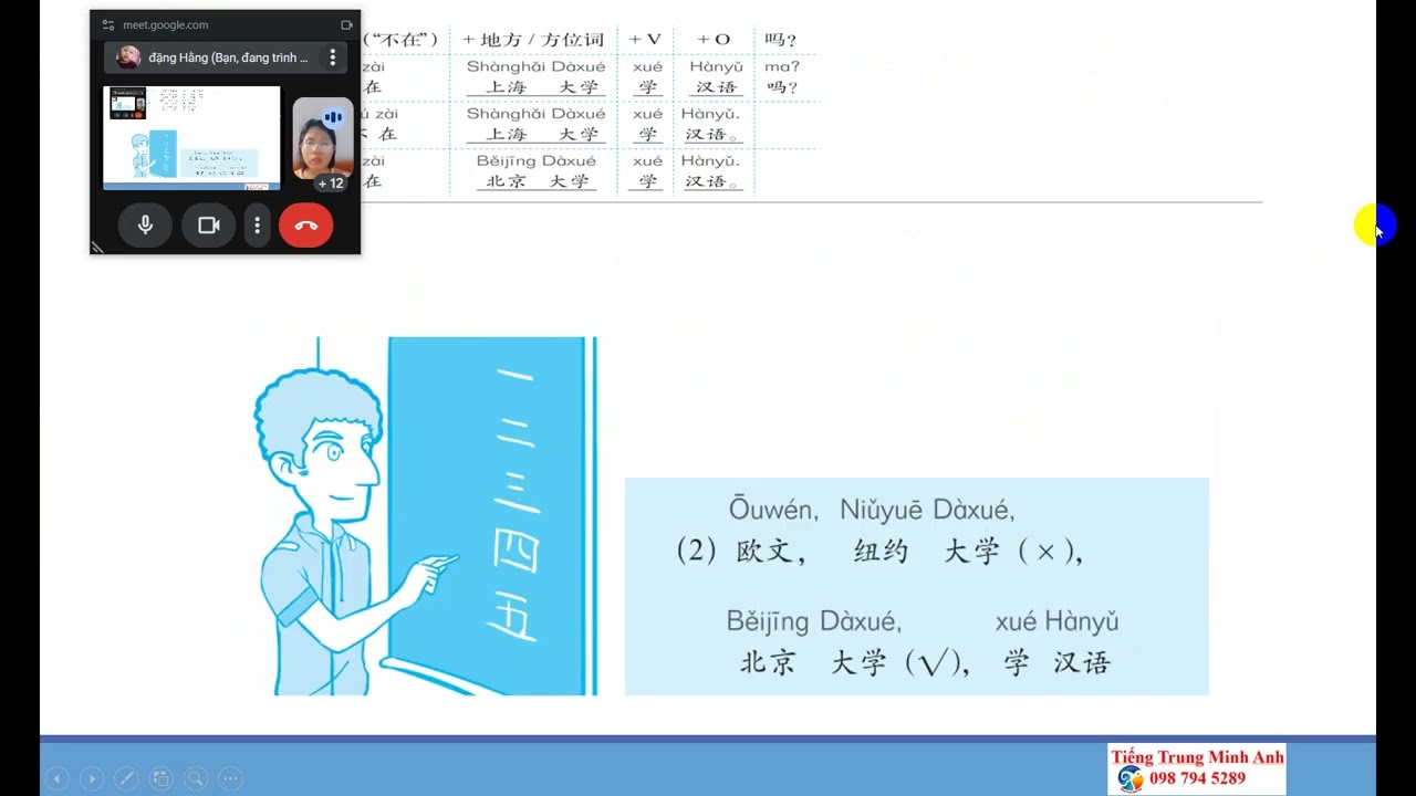 Bài 6 MST1 你在哪儿工作 buổi 3