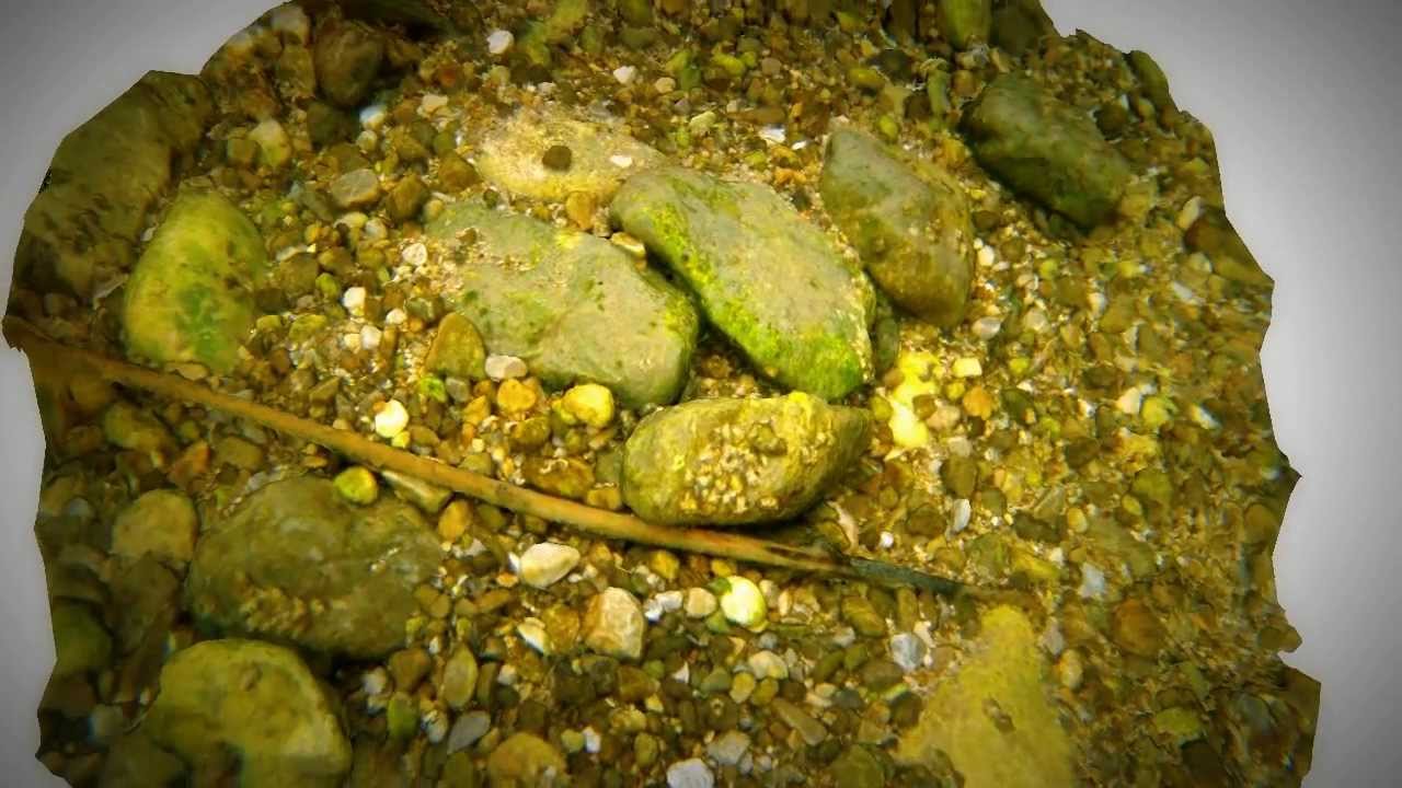 3D Underwater Model of Alpine River Substrate using Structure from Motion