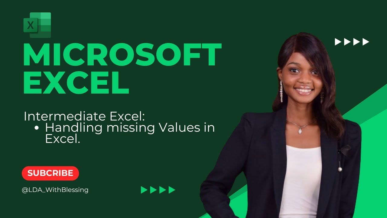 How to handle missing values in Excel.