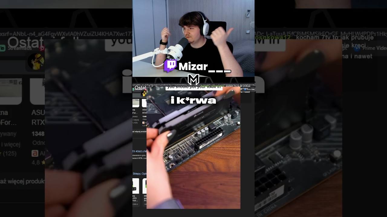 Zaś ten ram #twitchstreamer  #twitch  #mizar  #ram #ai