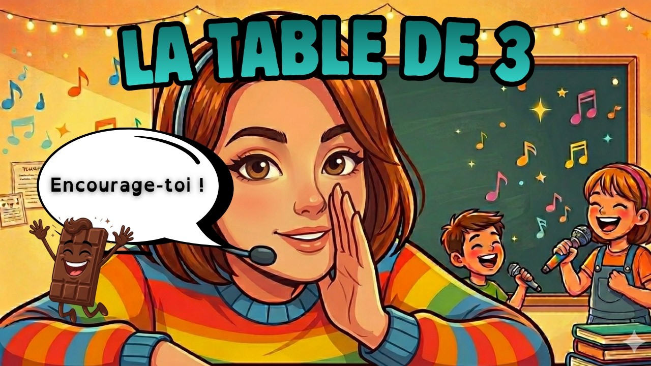 Table de 3 en mode K-Pop Dance 💖🕺 | Apprendre en chantant (OpenDys & Fun !) 🎶✨