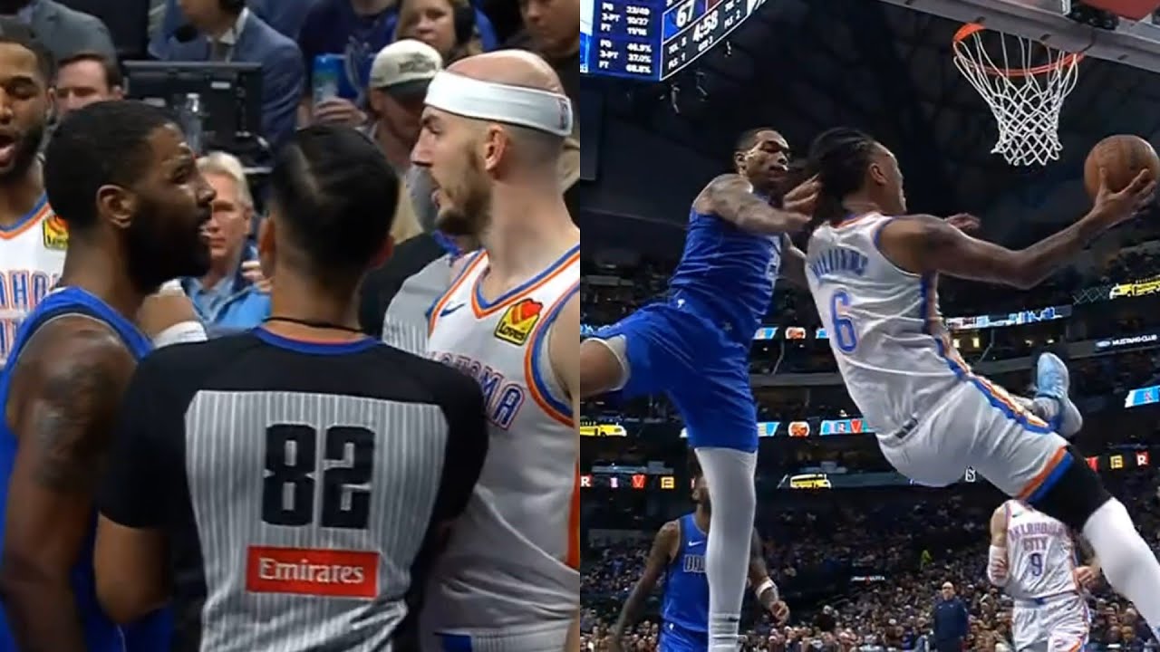 Kyrie Irving has words for Alex Caruso and gets heated after PJ Washington flagrant foul