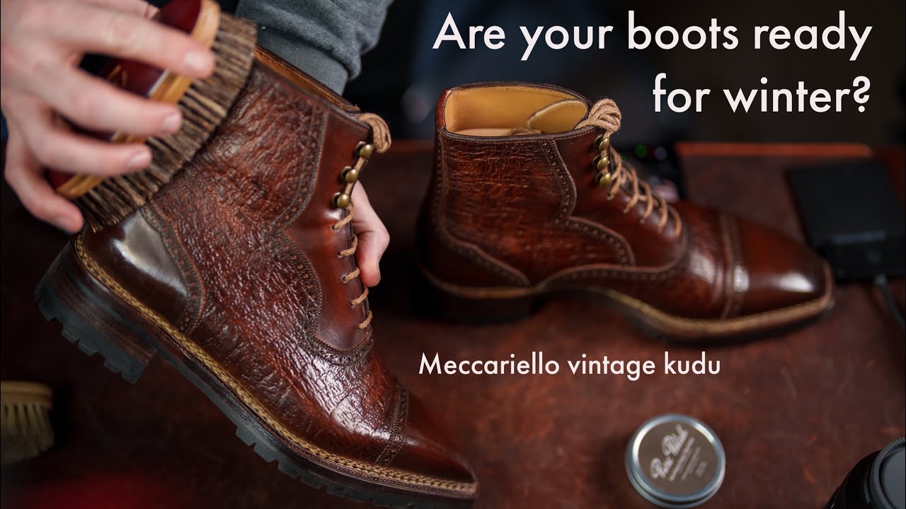 Antonio Meccariello Boots winter Care routine.