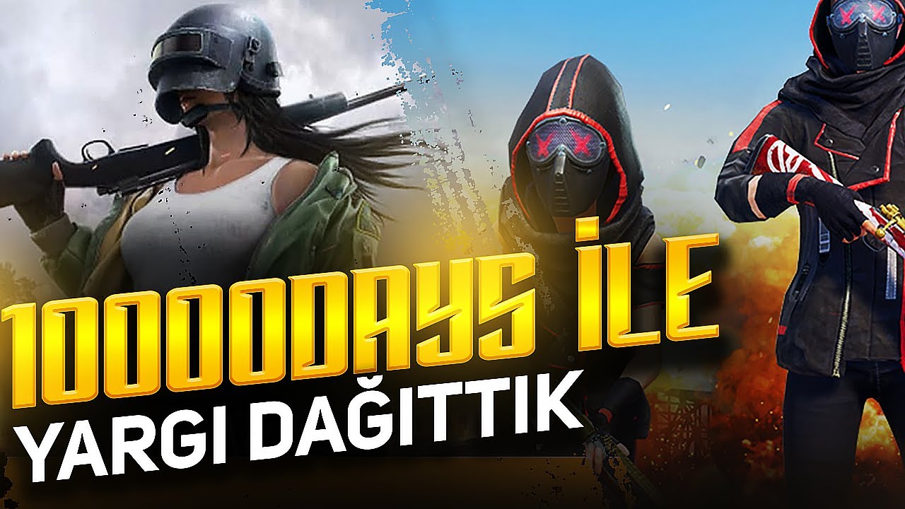 GROZA YOK EDİYOR! 10000DAYS İLE YARGI DAĞITTIK [PUBG]