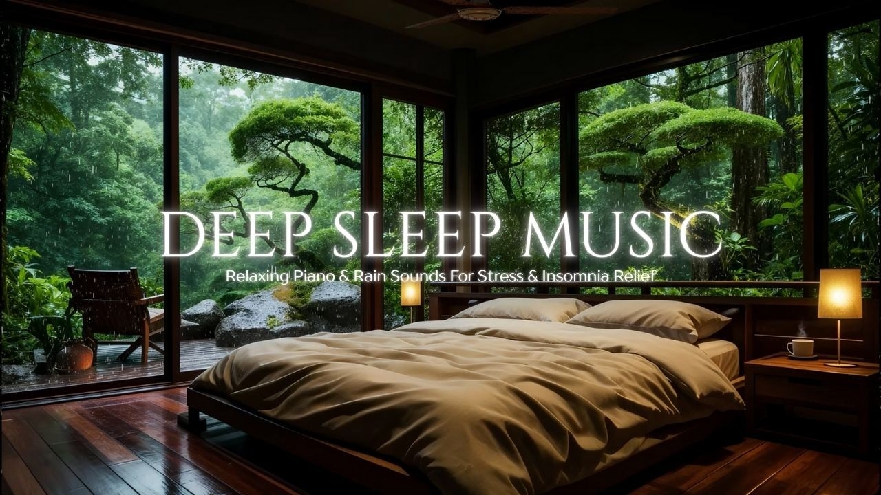 Soft Piano & Rain Sounds: Study Music for Focus, Sleep, Meditation & Stress Relief