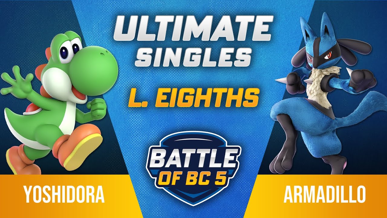 Yoshidora (Yoshi) vs Armadillo (Lucario) - Ultimate Singles Losers Top 8 Qualifier - Battle of BC 5