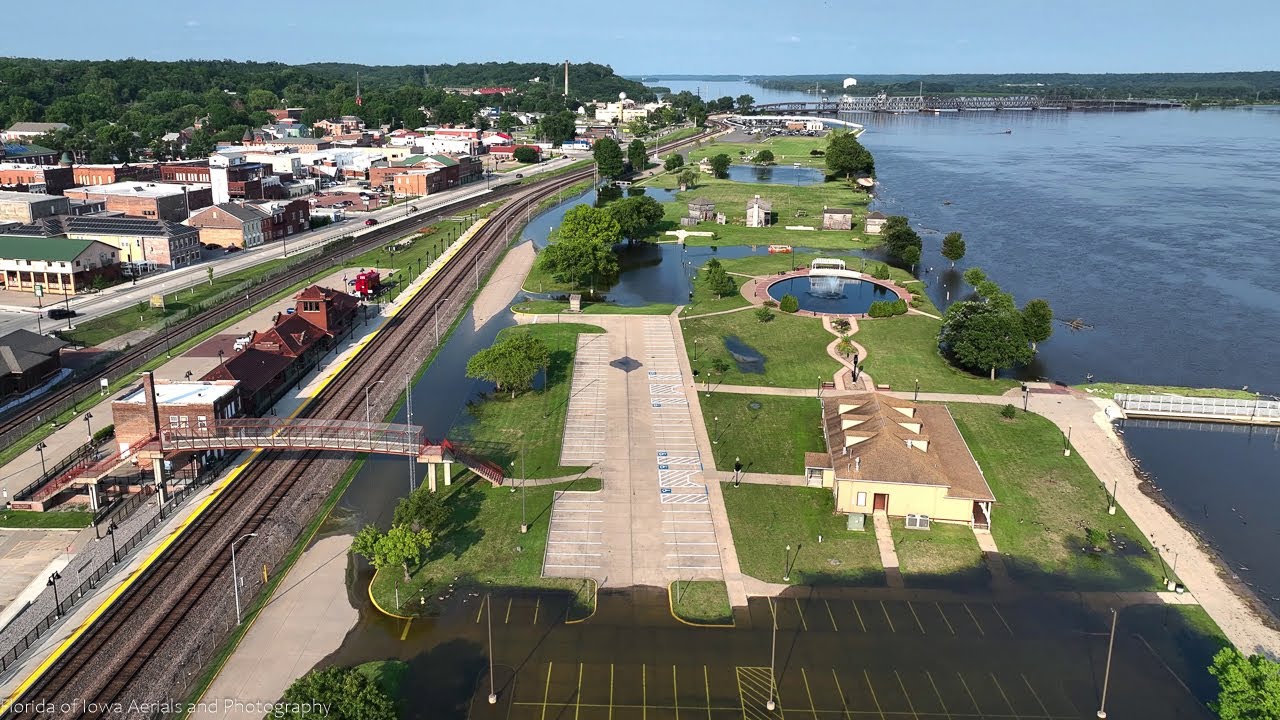 Fort Madison Riverview Park Flood Crest 7 12 24