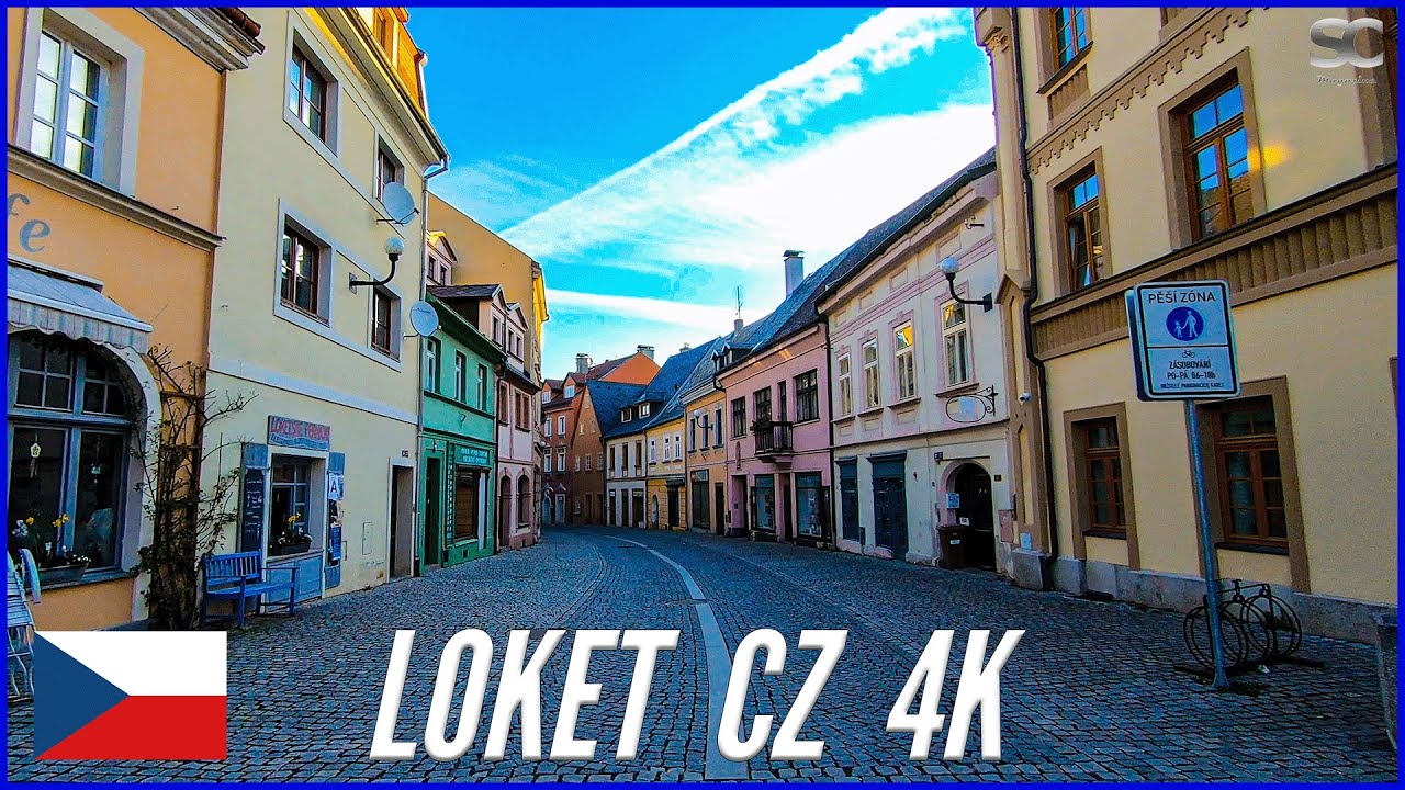 Sunday Drive through Loket, Czech Republic | 4K ASMR