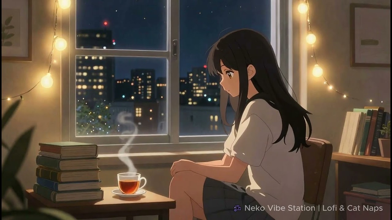 8 Hours Relaxing Lo-fi for Sleepy Cats & Cozy Nights 🌙🐾 | Neko Vibe Station