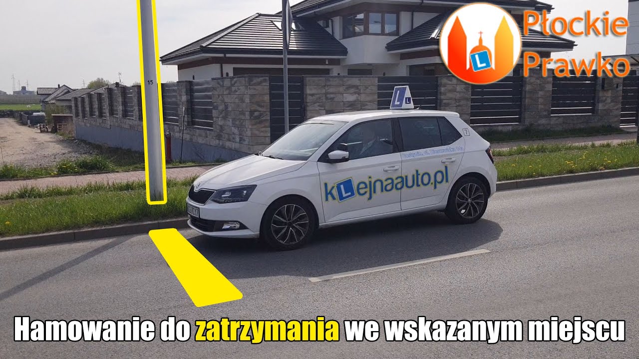Hamowanie do zatrzymania w miejscu wskazanym - [Porady Egzaminacyjne #5]
