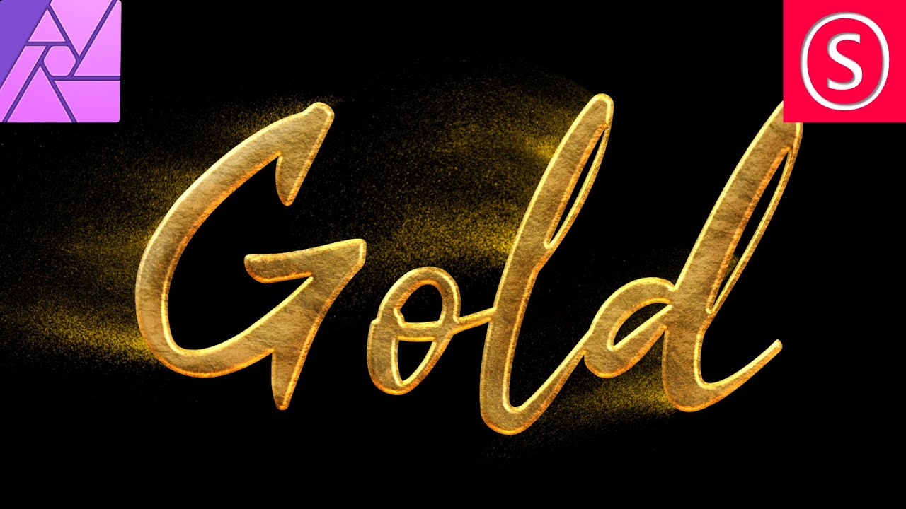 How to: Gold Text Effect - Affinity Photo Tutorial