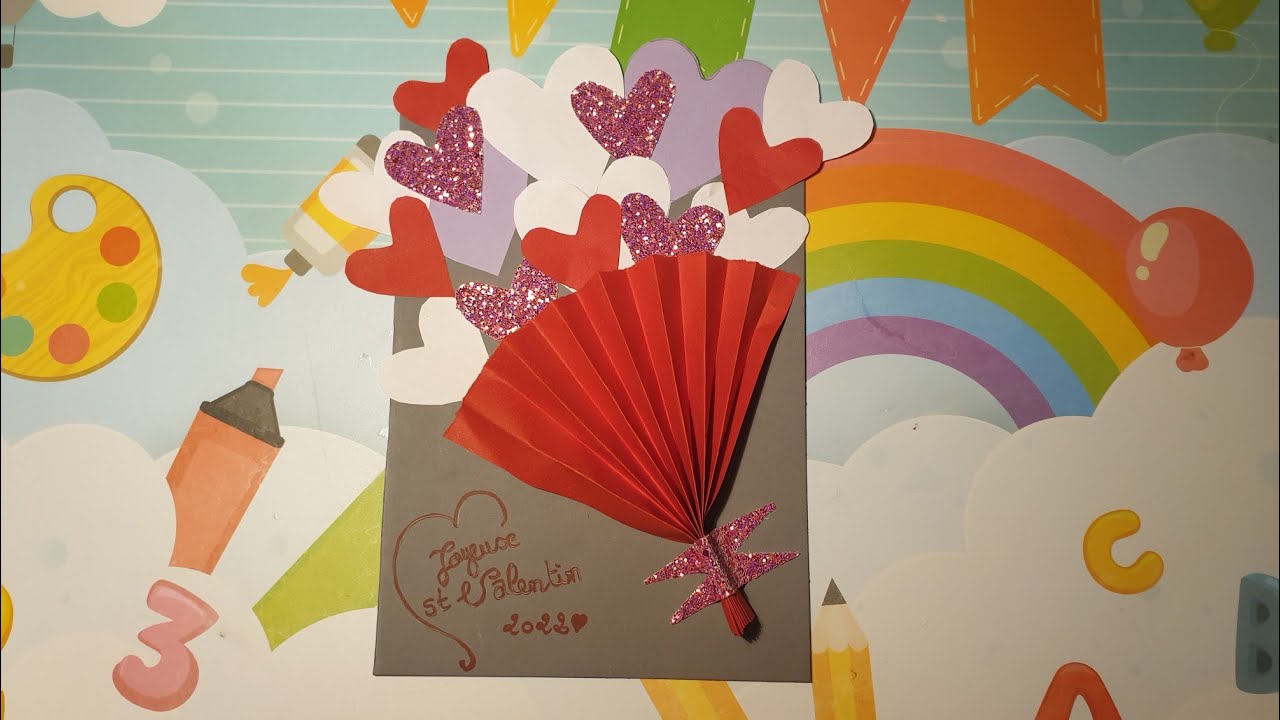 Comment fabriquer une magnifique Carte pour la Saint-valentin facile ❤