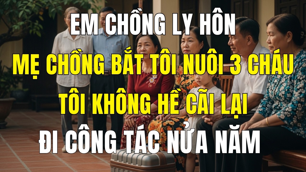 Em Chồng Ly Hôn, Bố Mẹ Chồng Ép Tôi Nuôi Ba Đứa Trẻ; Tôi Không Cãi, Chỉ Âm Thầm Làm Một Điều