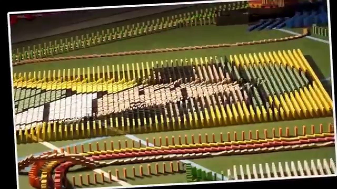 tomber de dominos à la bruffiere au téléthon 2015