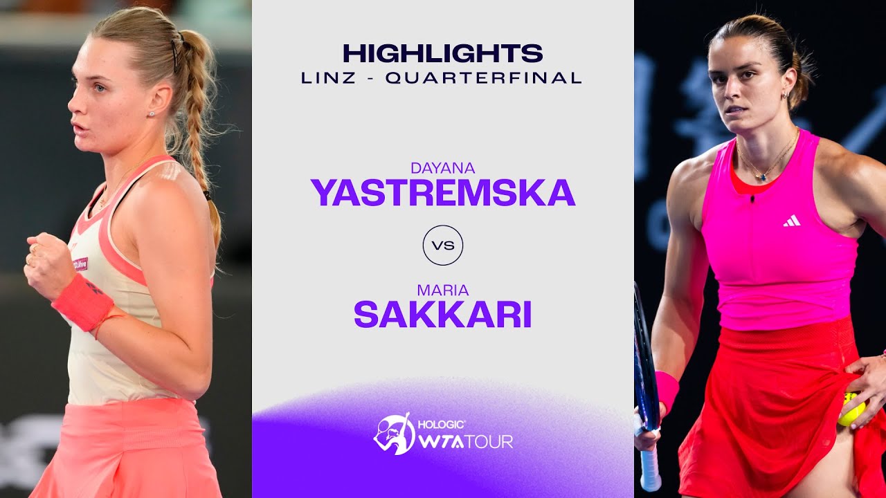 Dayana Yastremska vs. Maria Sakkari | 2025 Linz Quarterfinal | WTA Match Highlights