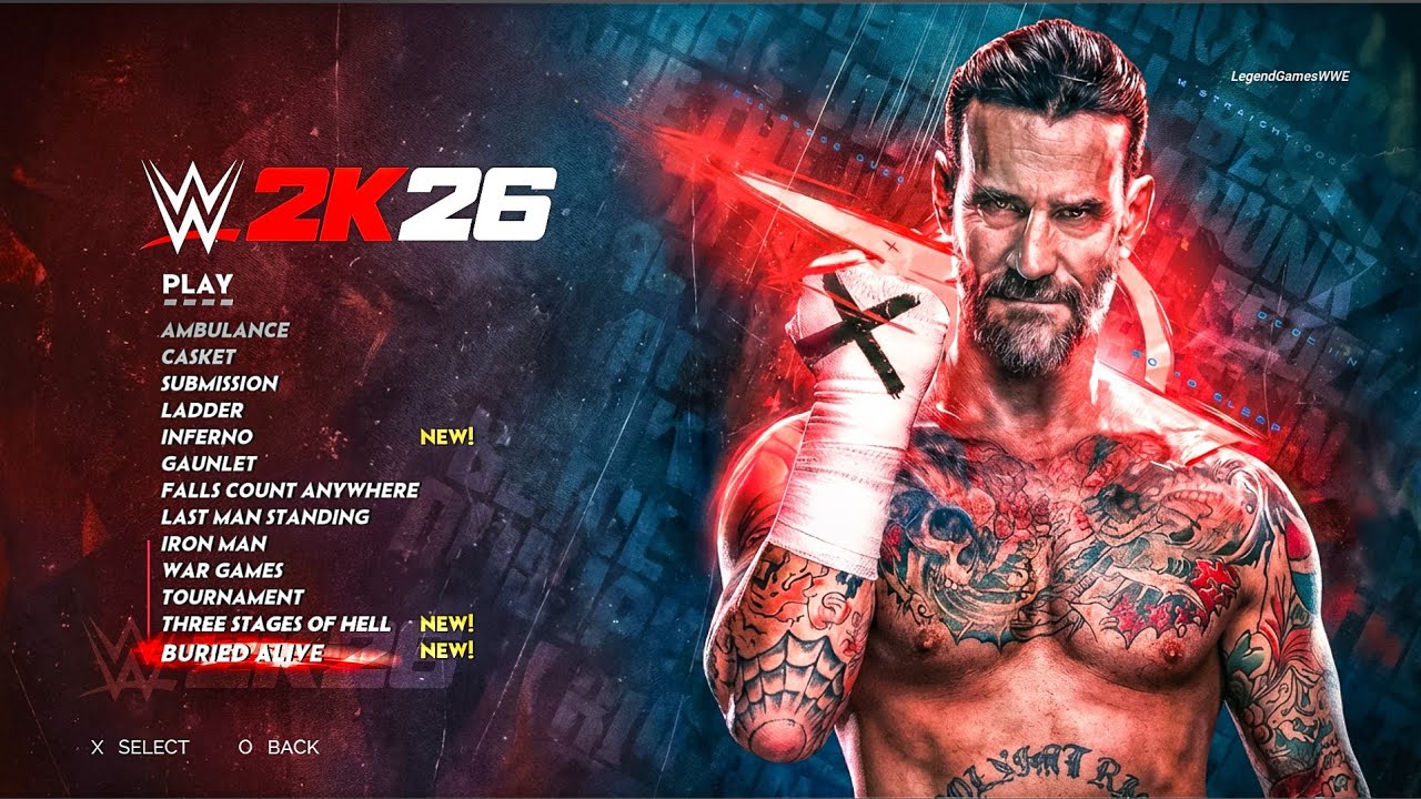 WWE 2K26: All Game Modes, New Match Types & Main Menu Concept