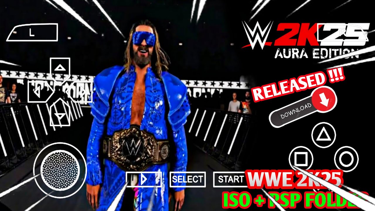 WWE 2K25 AURA EDITION ISO + PSP FOLDER RELEASED IN ANDROID || AURA GAMING