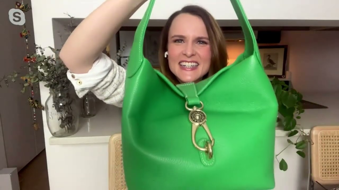Dooney & Bourke Lucca Pebble Leather Logo Lock Sac on QVC