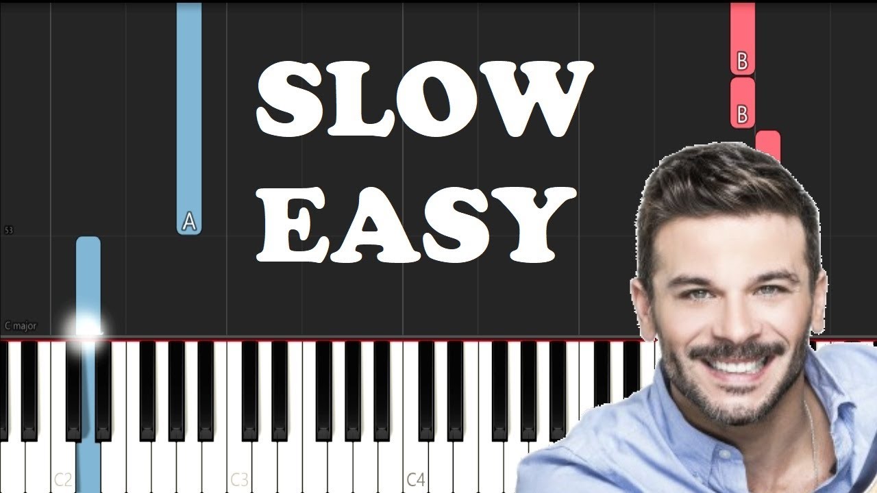 Camilo, Pedro Capo - Tutu (SLOW EASY PIANO TUTORIAL)