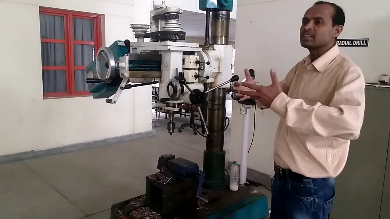 RADIAL DRILLING MACHINE (रेडियल ड्रिलिंग मशीन)  IN HINDI