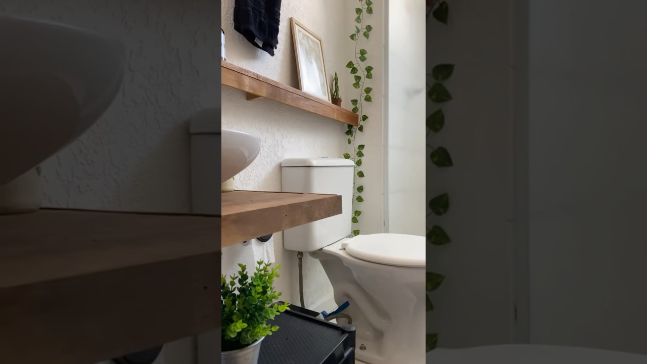 O dia que transformei um banheiro com 140,00 reais! #diy #decoracaocriativa #facavocemesmo