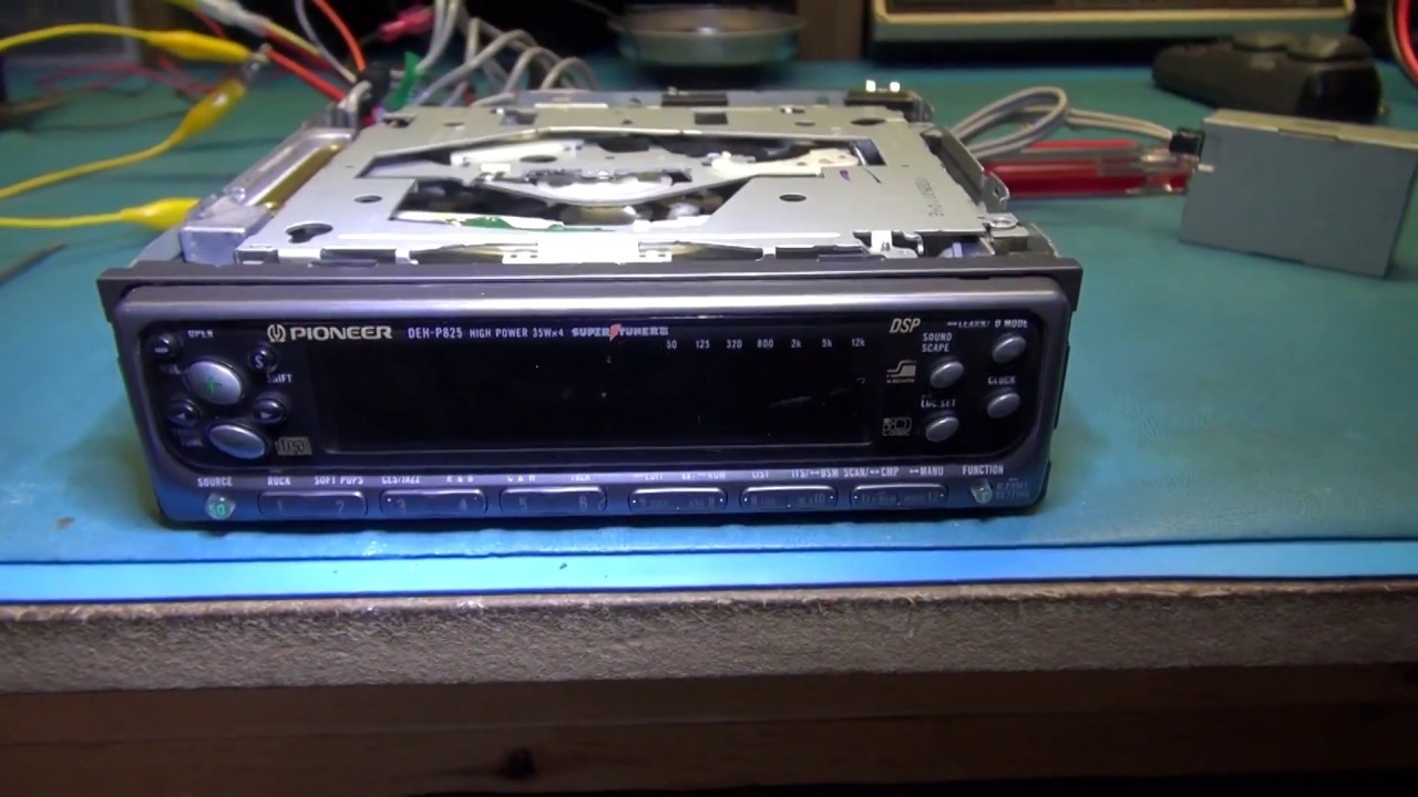 PIONEER DEH-P825 РЕМОНТ НЕТ ПОДСВЕТКИ ДИСПЛЕЯ