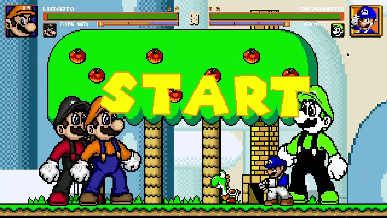 MUGEN Arcade #238: Luiario(eu) e Flying Mario