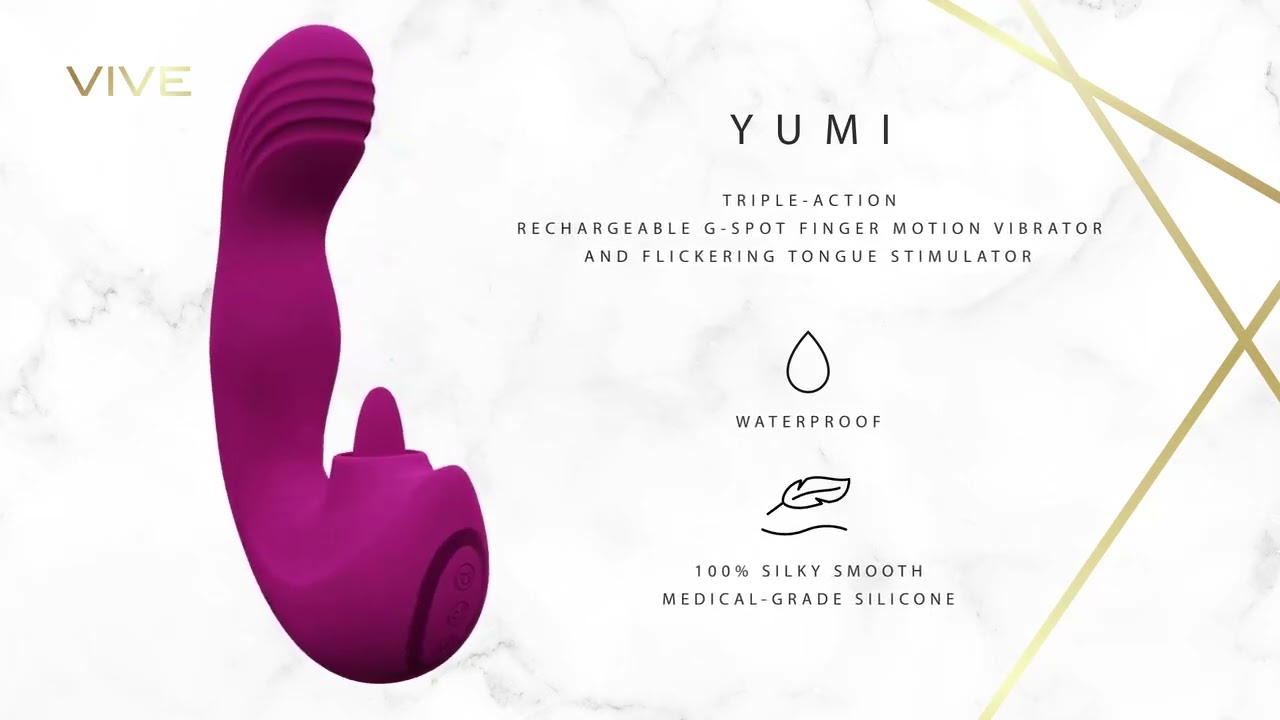 Vive Yumi Triple Motor G-Spot Finger Motion vibr&aacute;tor