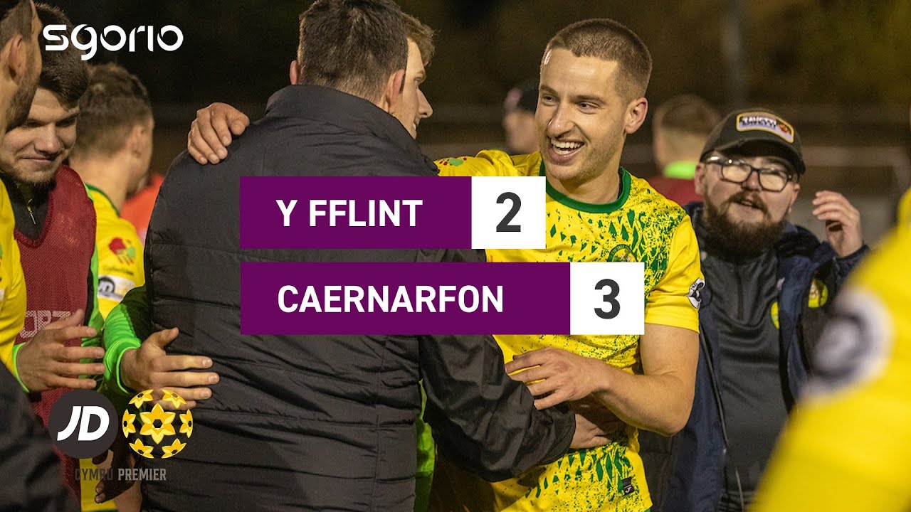 Y Fflint 2-3 Caernarfon | JD Cymru Premier
