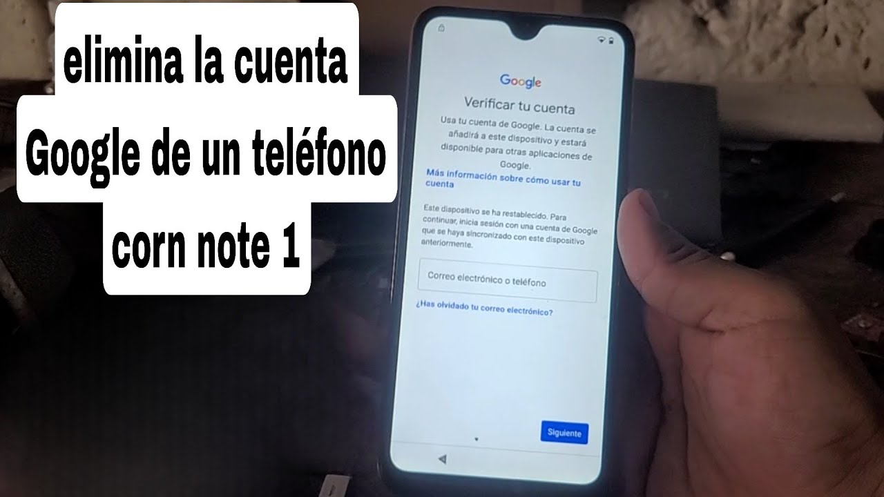 Cómo eliminar cuenta Google CORN NOTE 1 ( FRP teléfono chino 2025